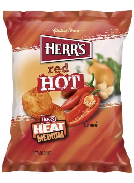 Herr'S Red Hot Potato Chips, 1 Ounce