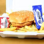Chicken Burger W Cheese + Fries + Soda Can
