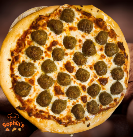 Meatball Pizza