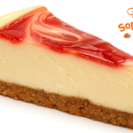 Strawberry Swirl Cheese Cake Slice