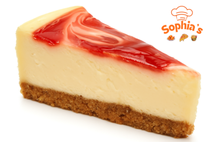 Strawberry Swirl Cheese Cake Slice