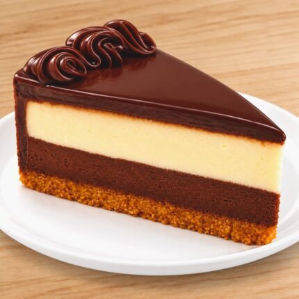 Tuxedo Cheese Cake Slice