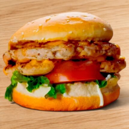 Double Chicken Burger W Cheese