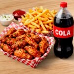 20 Chicken Wings + Fries+ 2 Liter Soda