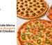 Sophia's Cafe menu featuring freshly baked pizzas and saucy chicken wings, highlighting popular food options and flavors.